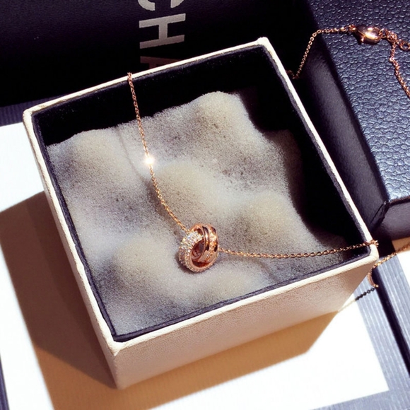 14k gold diamond necklace - Picture 6 of 13